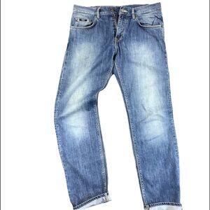 Hugo Boss Men’s Slim Straight blue Denim Jeans Size: 32/32